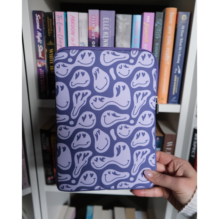 Purple Crazy in Love Book Sleeve