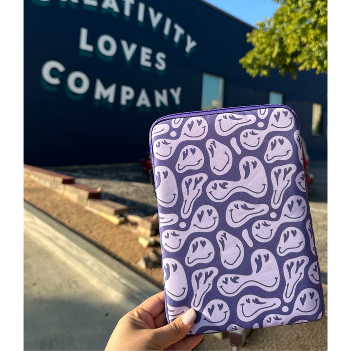 Purple Crazy in Love Book Sleeve