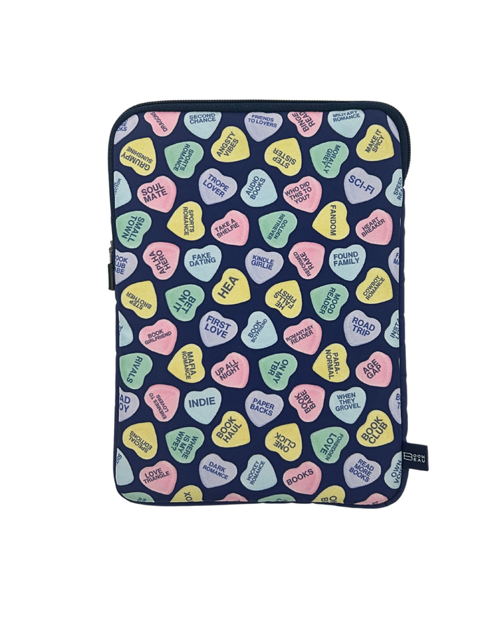 Bookish Candy Hearts Book Sleeve