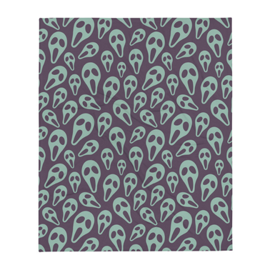 Ghost Mask Throw Blanket