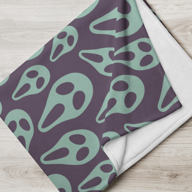 Ghost Mask Throw Blanket