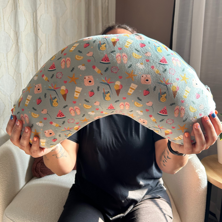 REPLACEMENT COVER Fun In the Sun (Flat Minky) | Reading Pillow