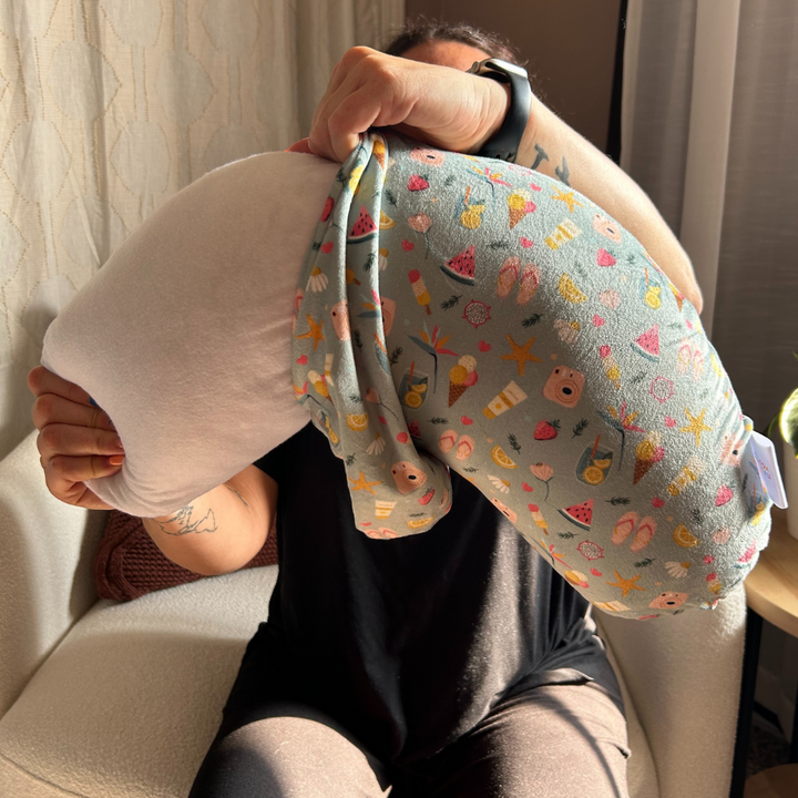 REPLACEMENT COVER Fun In the Sun (Flat Minky) | Reading Pillow