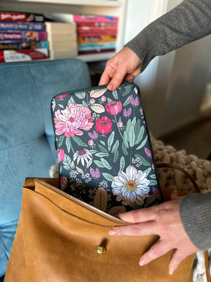 Lush Floral Book Sleeve