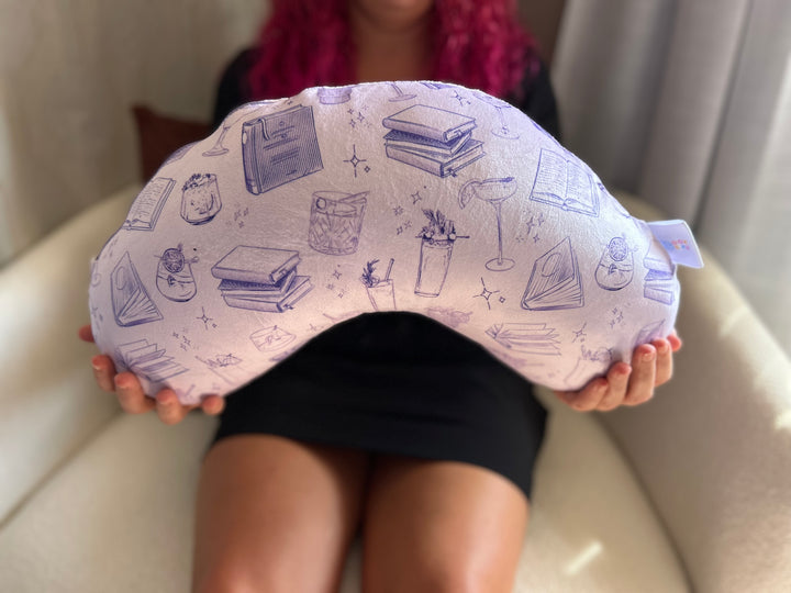 Happy Hour Book Club Reading Pillow