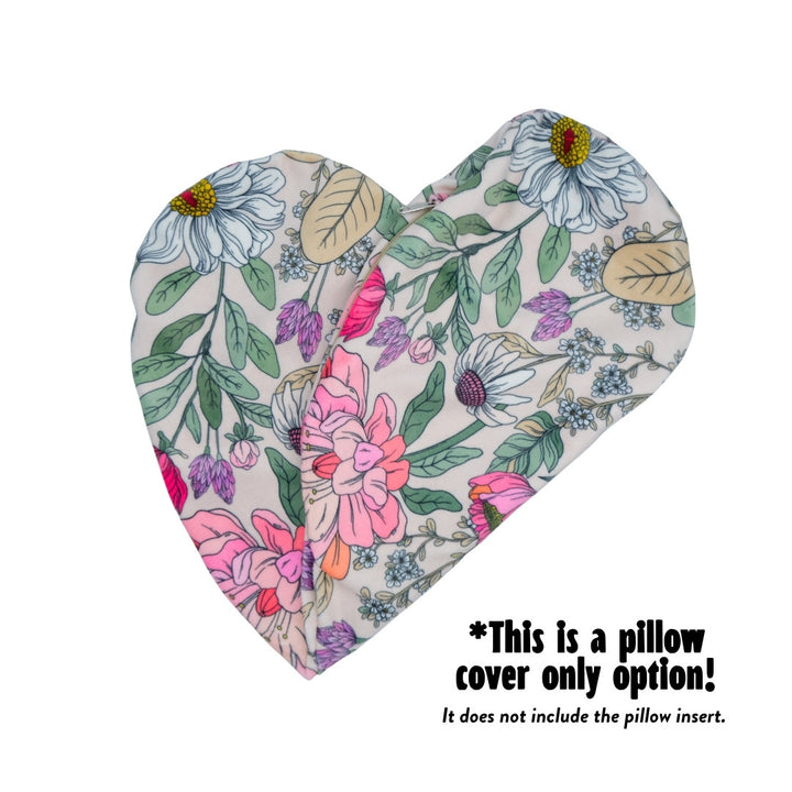 REPLACEMENT COVER Almond Lush Floral Reading Pillow