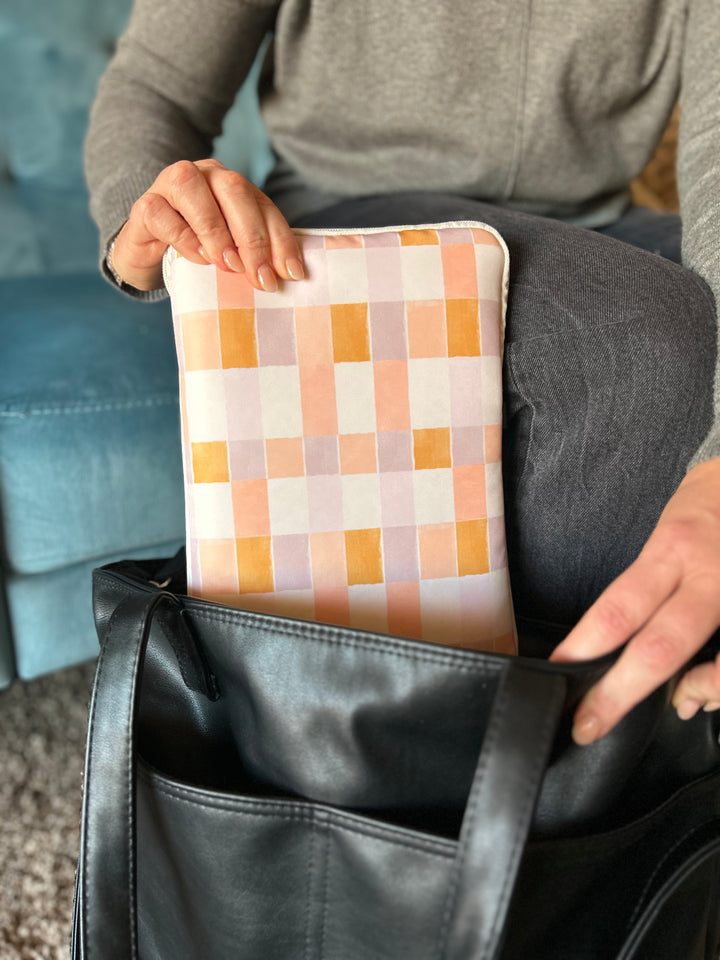 Homebody plaid Book Sleeve