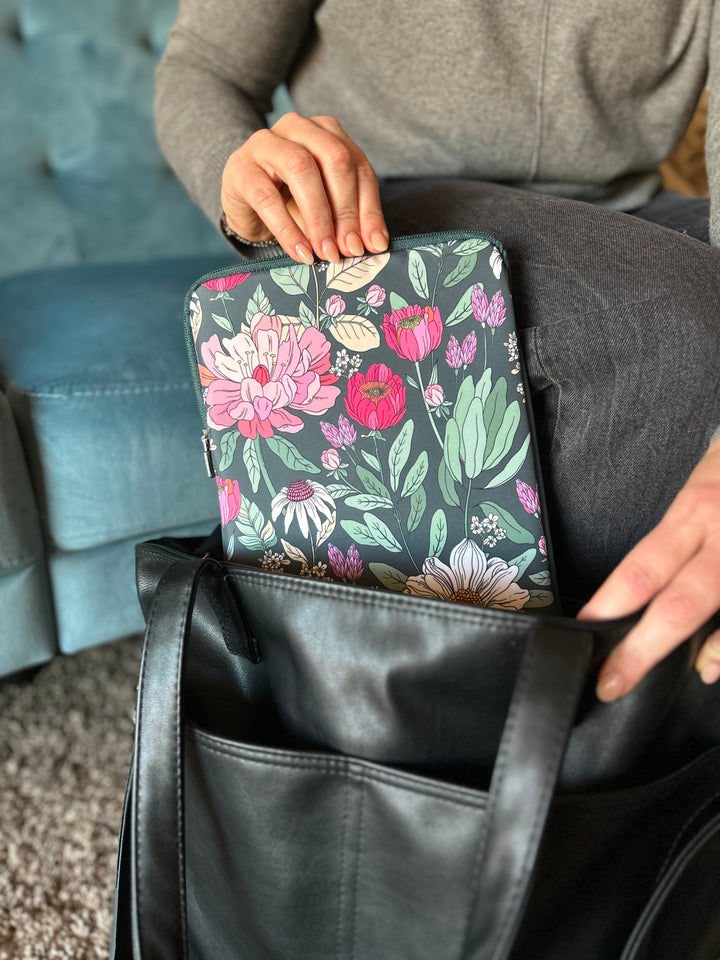 Lush Floral Book Sleeve