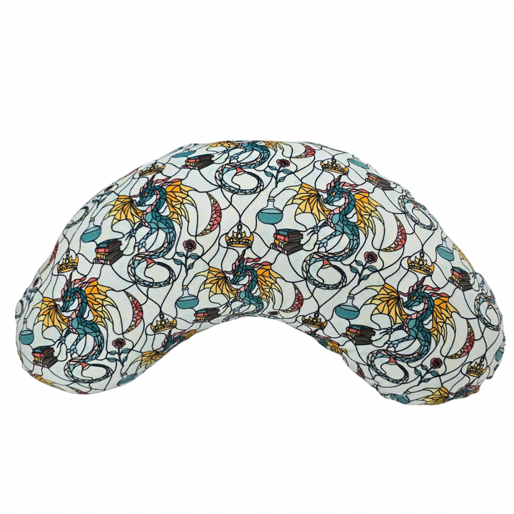 REPLACEMENT COVER Stained Glass Dragon Reading Pillow