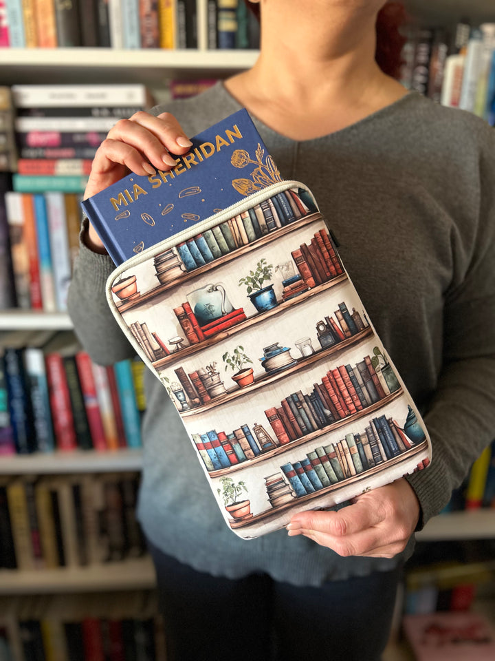 Leather Bound Bookshelf Book Sleeve