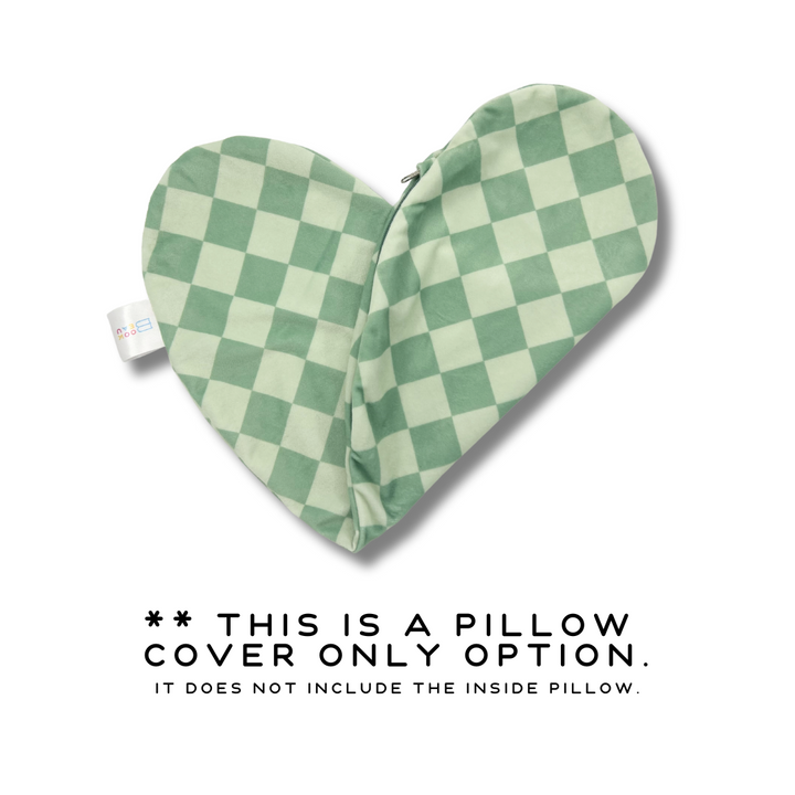 REPLACEMENT COVER Matcha checkers Reading Pillow