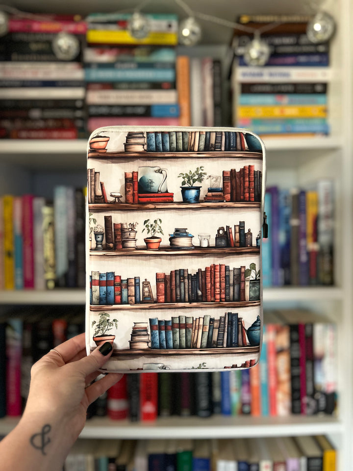 Leather Bound Bookshelf Book Sleeve