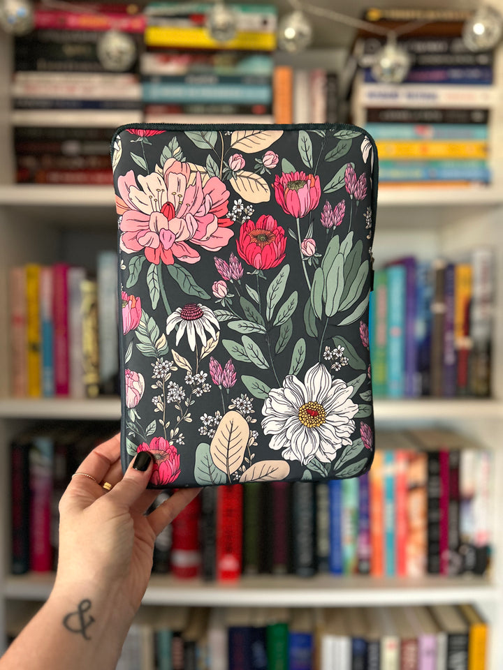Lush Floral Book Sleeve