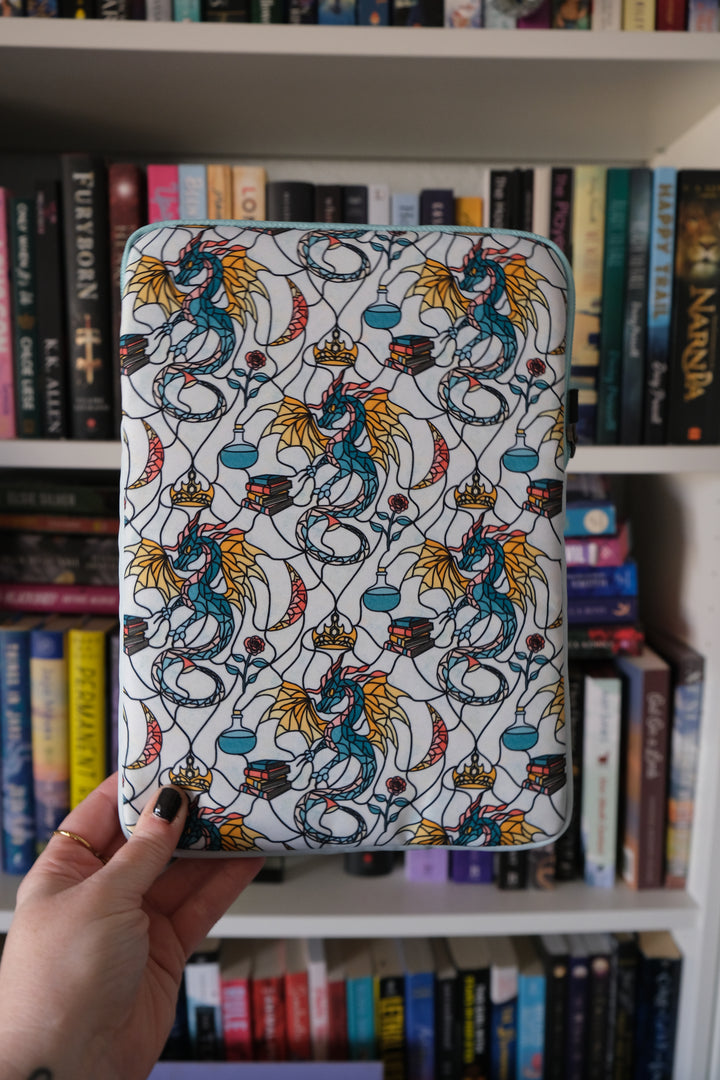 Stained Glass Dragons Book Sleeve