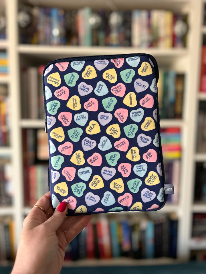 Bookish Candy Hearts Book Sleeve