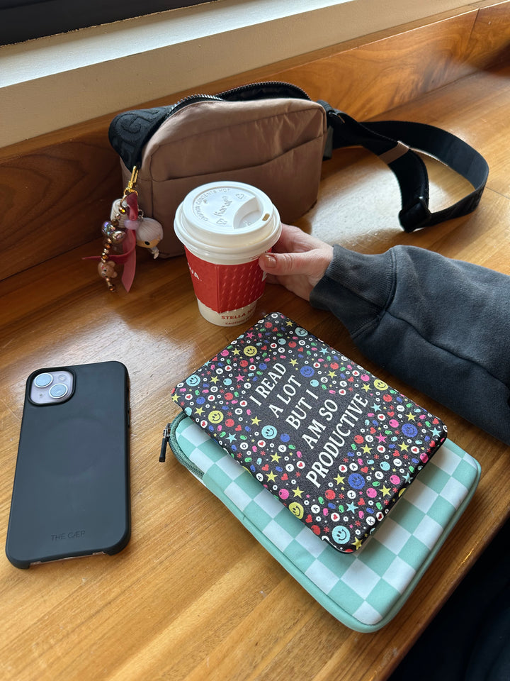 Matcha checkers Book Sleeve