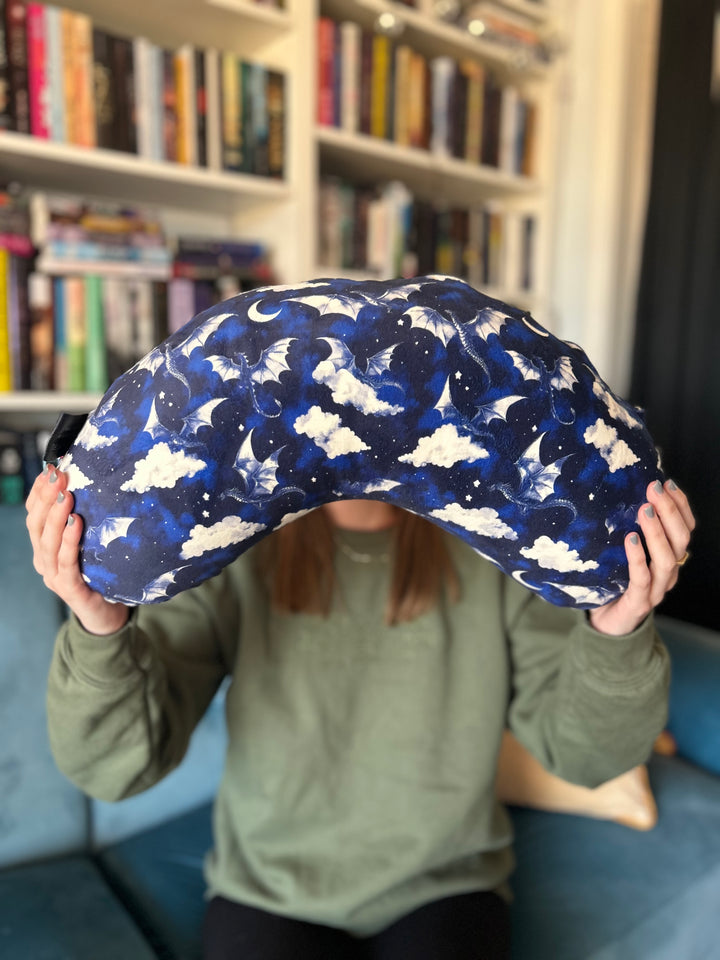 Night Flight Dragons Reading Pillow