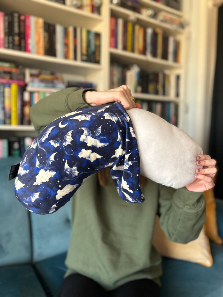 REPLACEMENT COVER Night Flight Dragons Reading Pillow