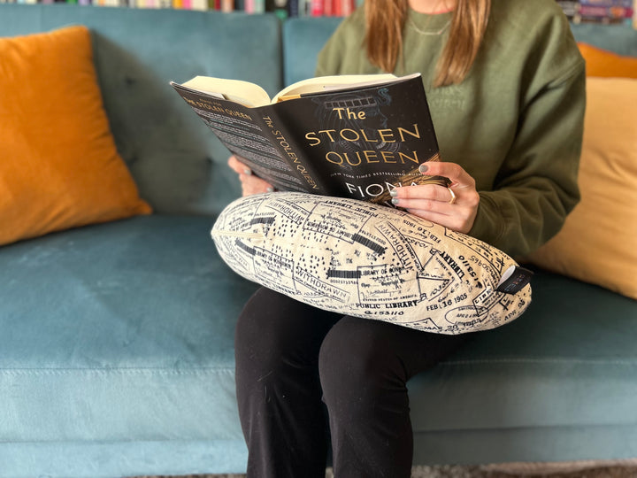 Public Library Stamps Reading Pillow