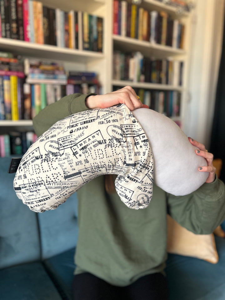 REPLACEMENT COVER Public Library Stamps Reading Pillow