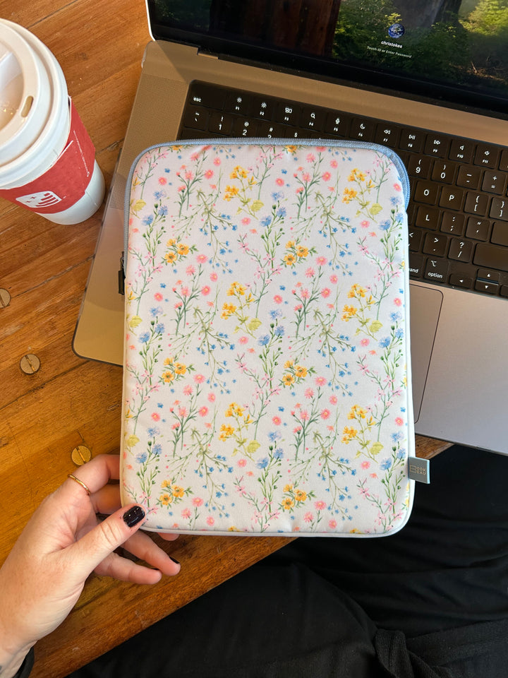 Gentle Spring Flowers Book Sleeve