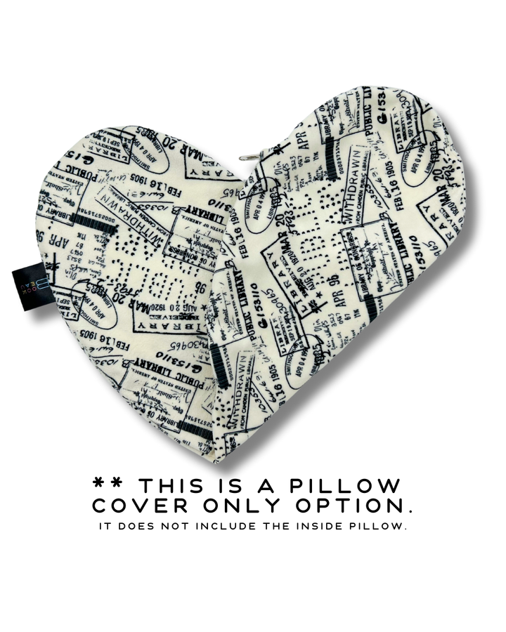 REPLACEMENT COVER Public Library Stamps Reading Pillow