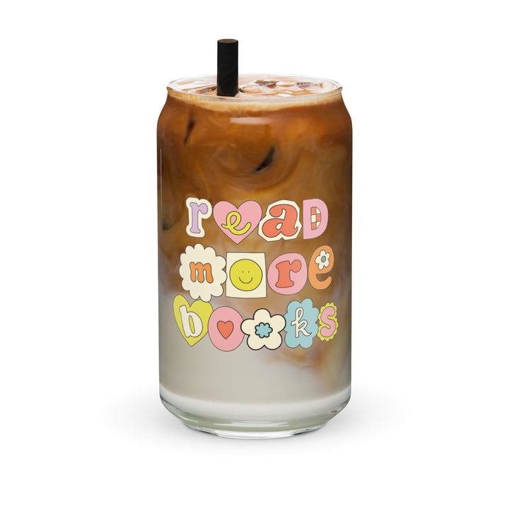 "Read More Books" Glass