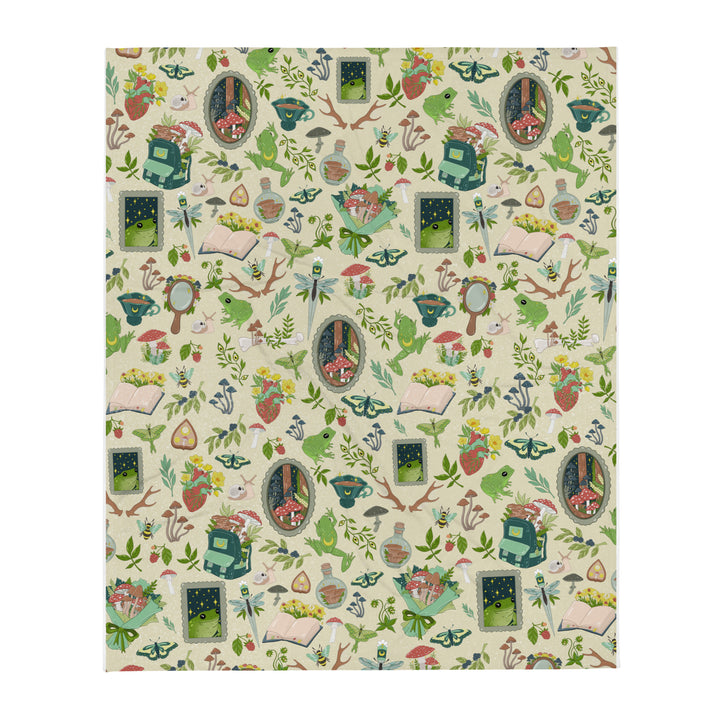 Goblincore Throw Blanket