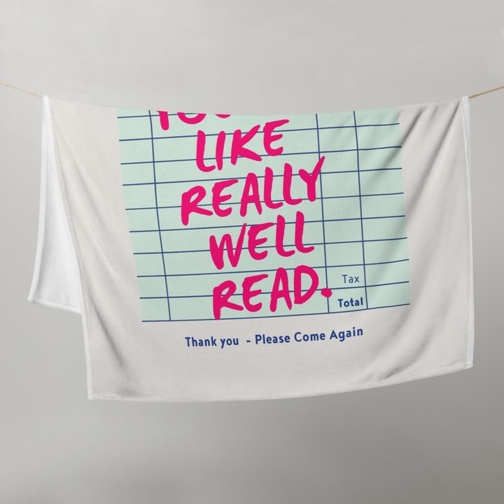 "Guest Check" Throw Blanket