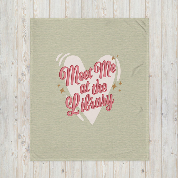 Meet Me at the Library Throw Blanket