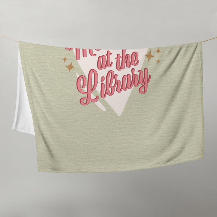 Meet Me at the Library Throw Blanket