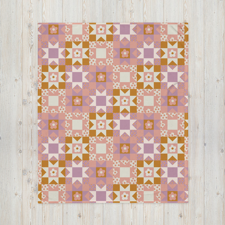 Summer Quilt Throw Blanket