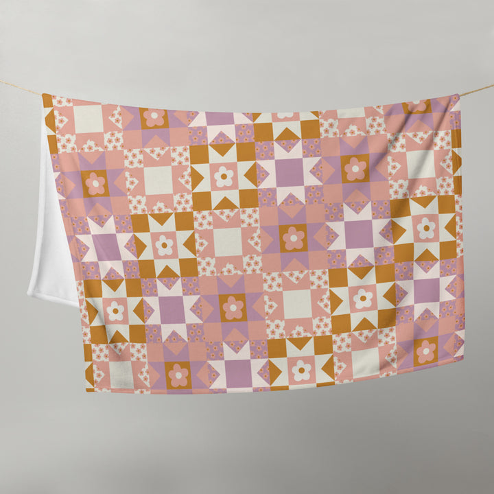 Summer Quilt Throw Blanket