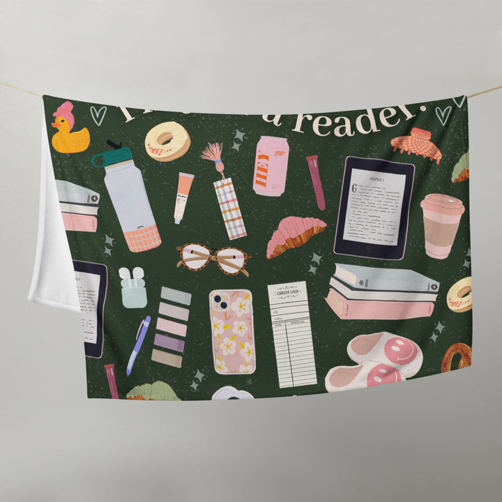 Just a Reader Throw Blanket