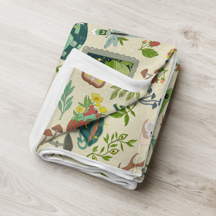 Goblincore Throw Blanket