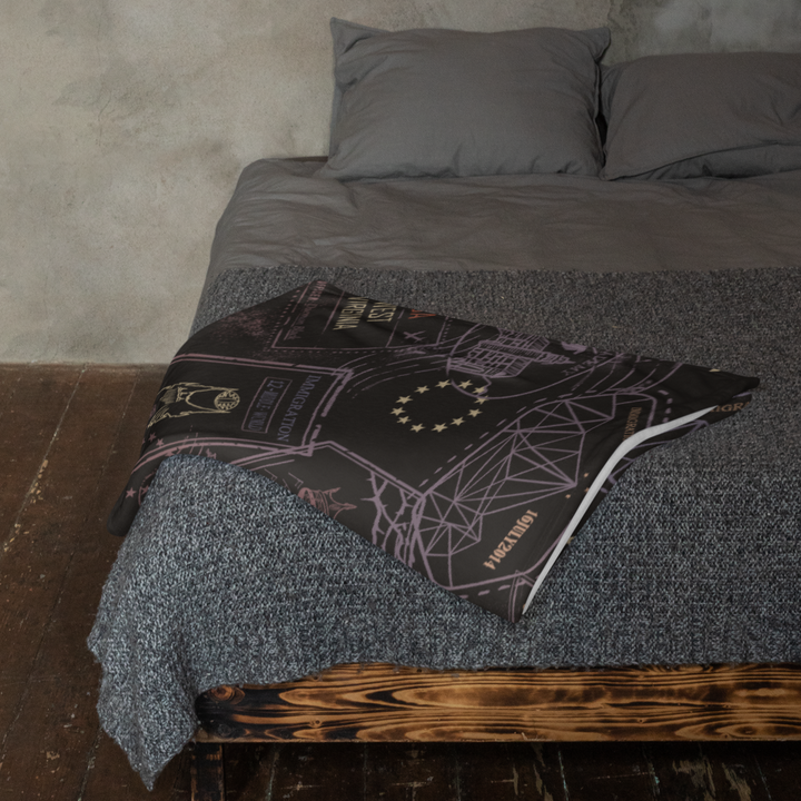 Passports Throw Blanket