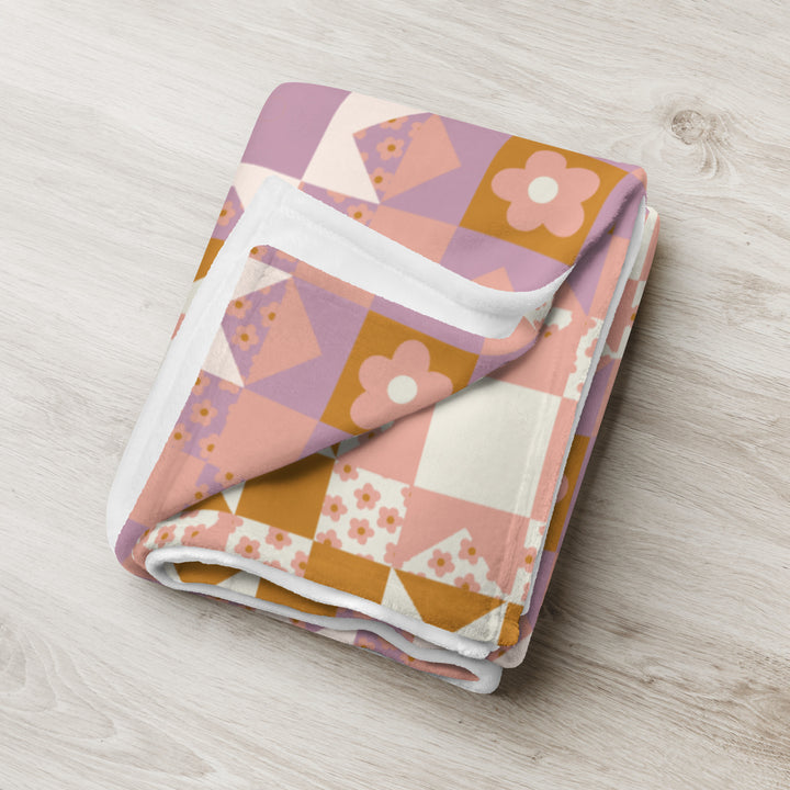 Summer Quilt Throw Blanket