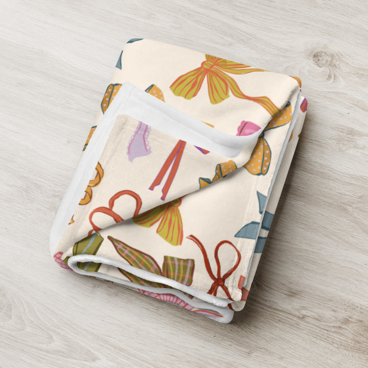 Put A Bow On It Throw Blanket