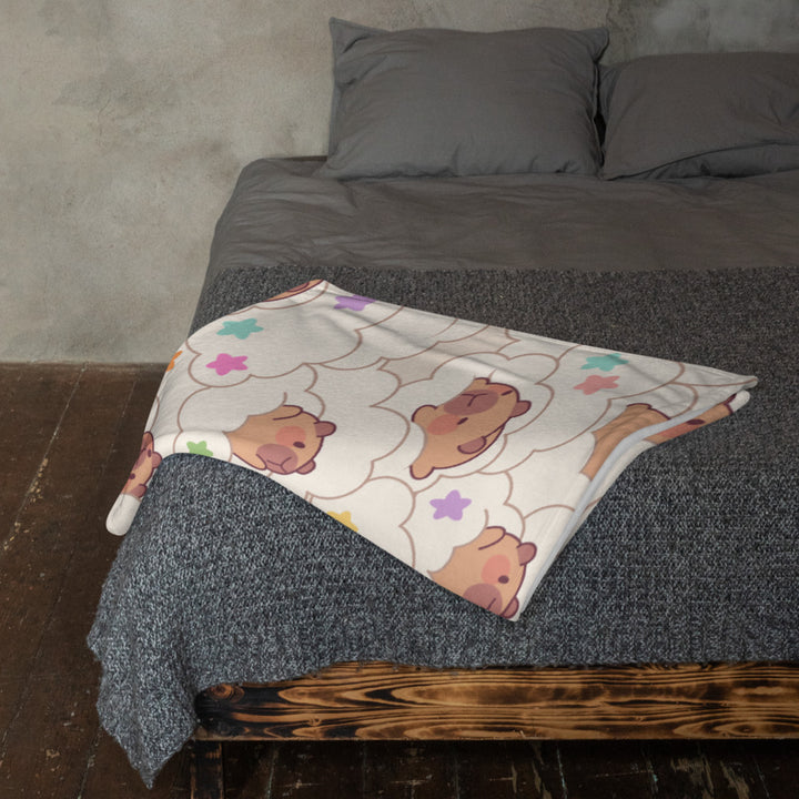 Capybara Dream Throw Blanket
