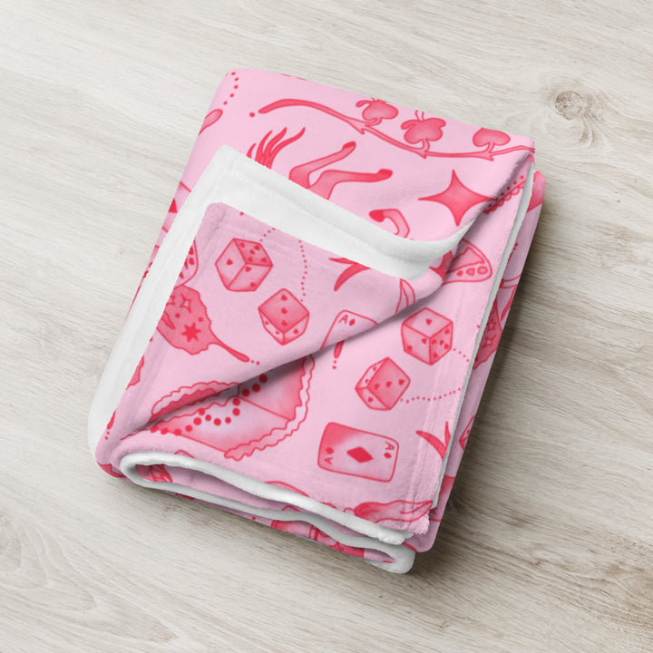 Pink Tasty Club Throw Blanket