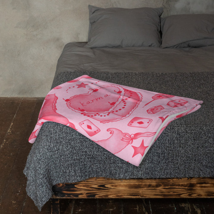 Pink Tasty Club Throw Blanket