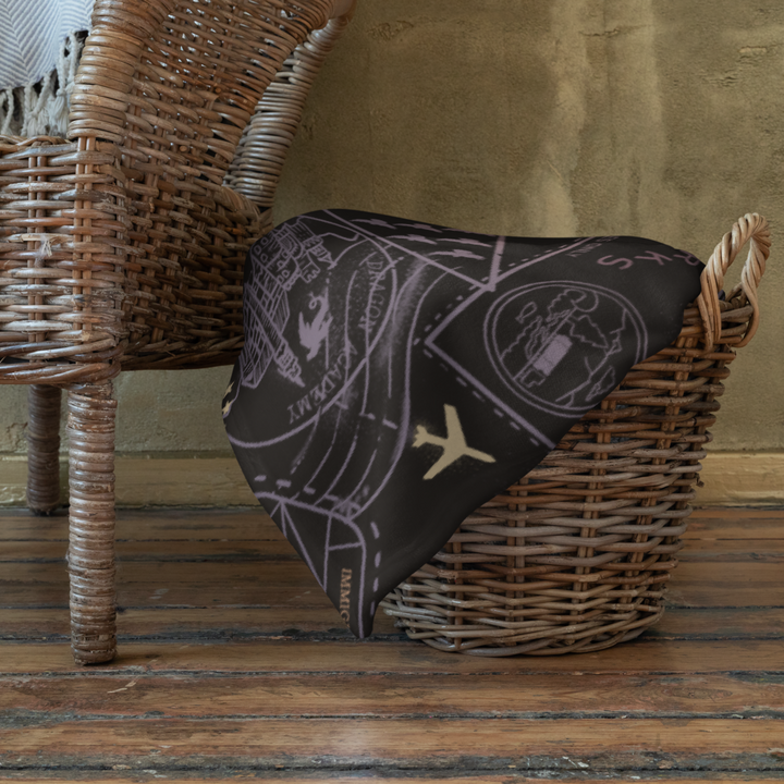 Passports Throw Blanket