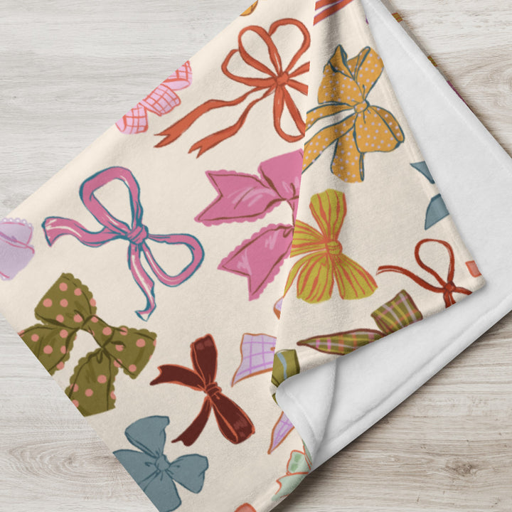 Put A Bow On It Throw Blanket