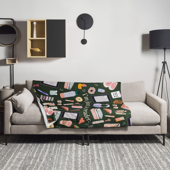 Just a Reader Throw Blanket