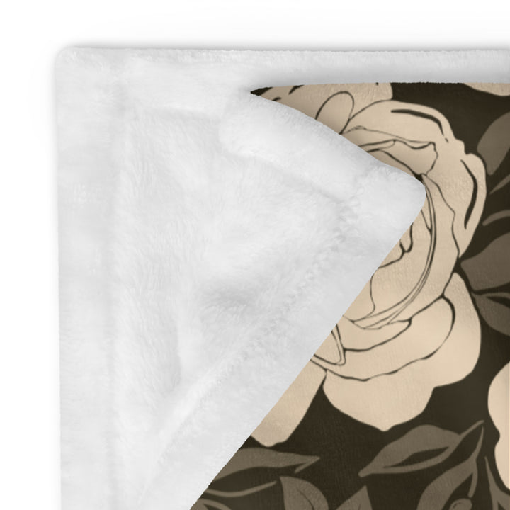 Magical Forest Roses Throw Blanket