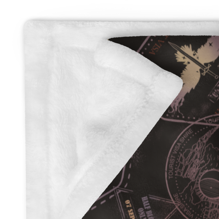 Passports Throw Blanket