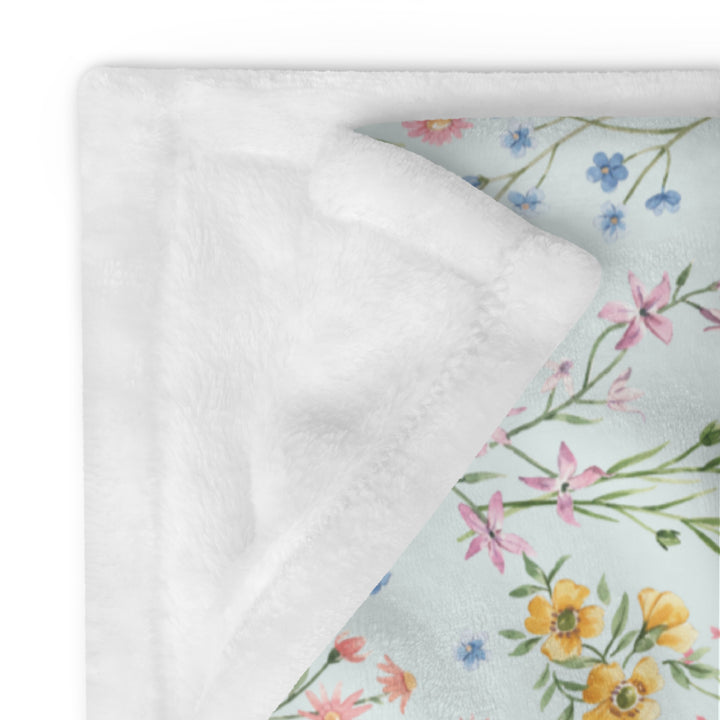 Gentle Spring Flowers Throw Blanket
