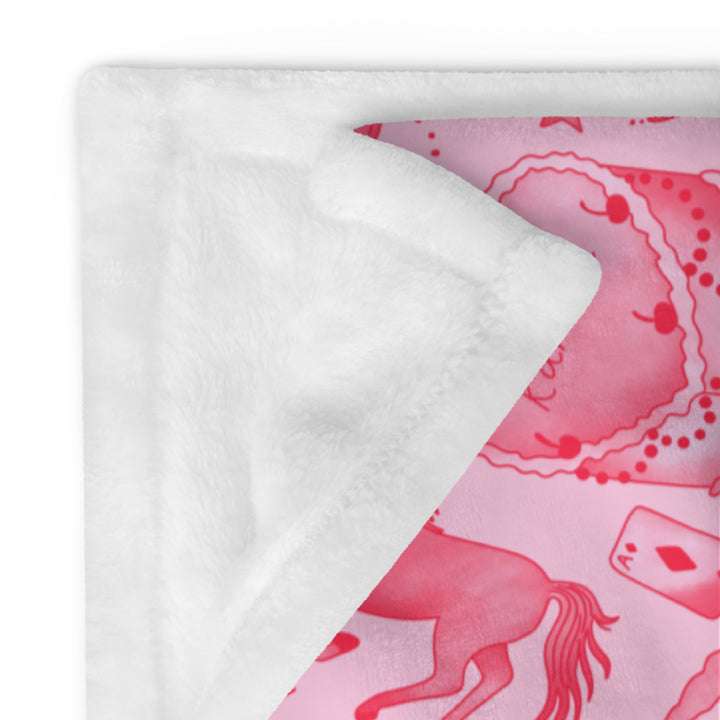 Pink Tasty Club Throw Blanket