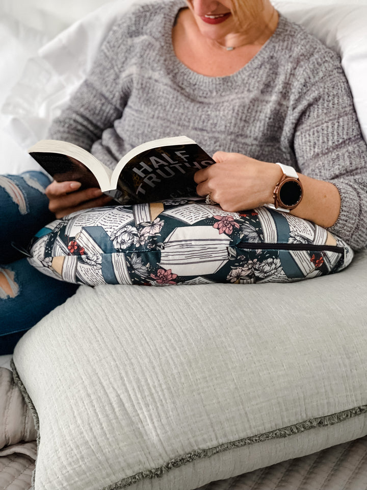 Moody Romantic Reads Reading Pillow