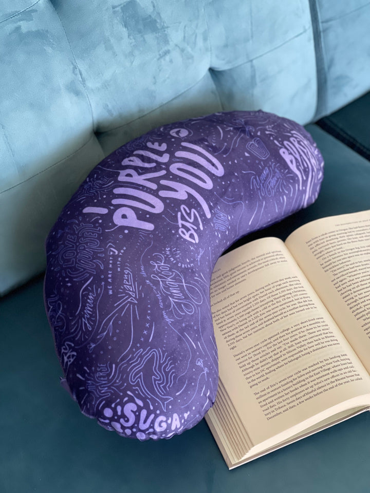 I Purple You Dark Reading Pillow